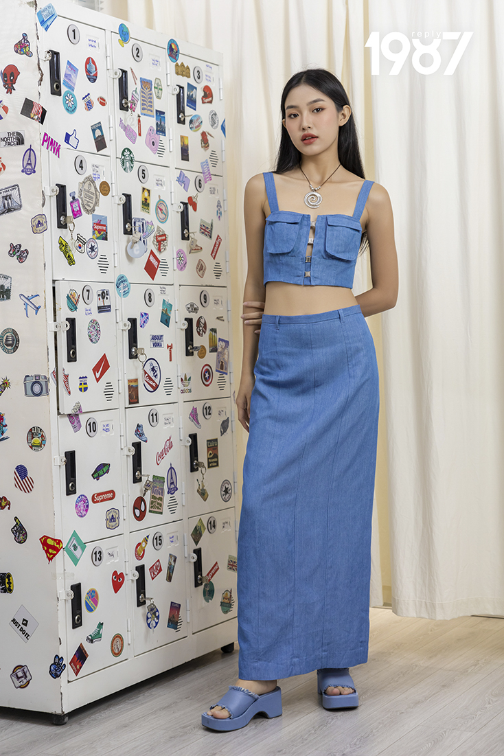 Váy suông túi hộp