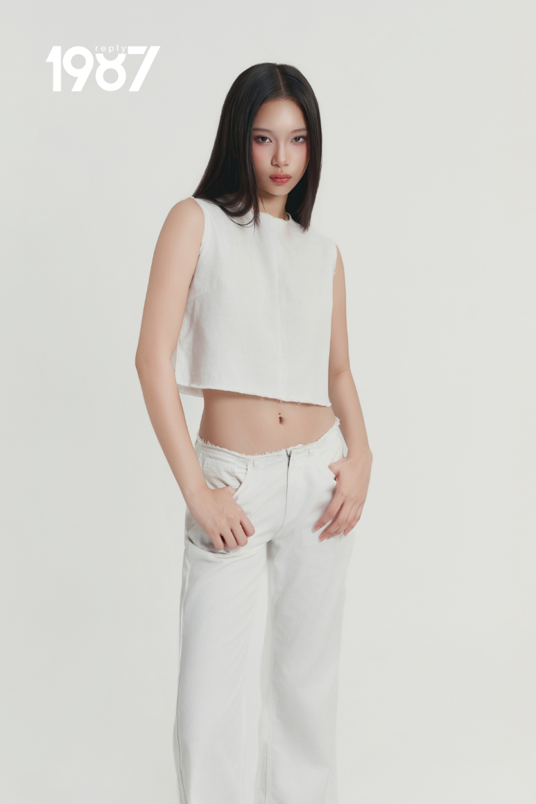 Áo Croptop Jean